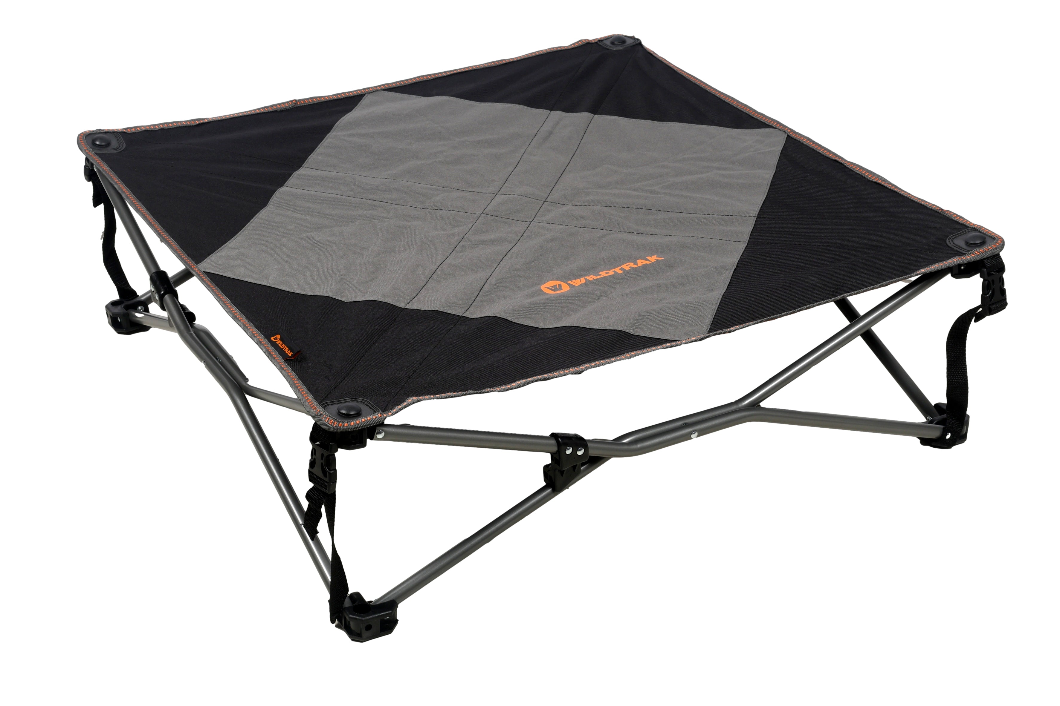 WILDTRAK™ Folding Deluxe Pet & Dog Bed (for Home or Camping), Washable Cover, Carry Bag with Shoulder Strap, 60KG Rating