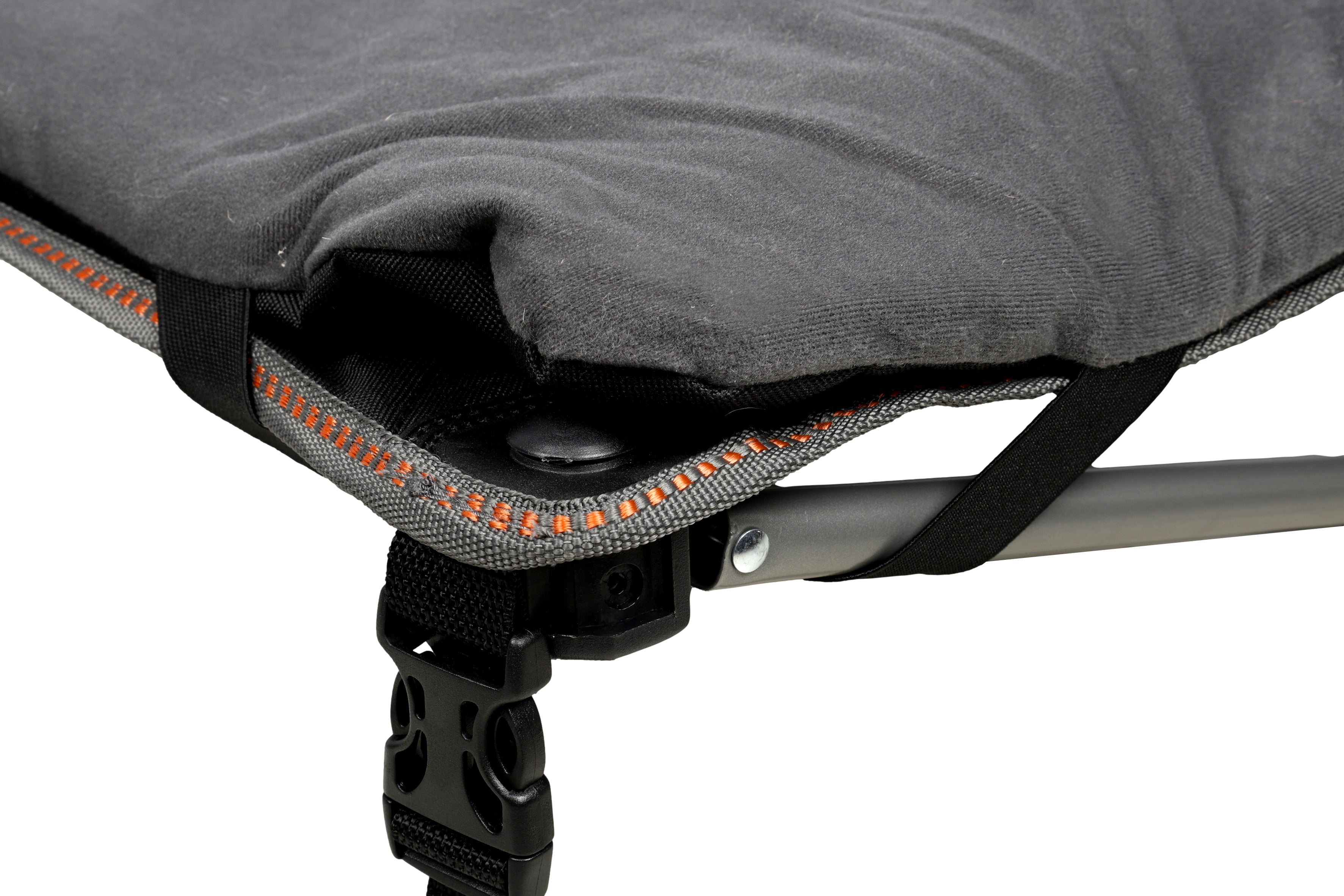 WILDTRAK™ Folding Deluxe Pet & Dog Bed (for Home or Camping), Washable Cover, Carry Bag with Shoulder Strap, 60KG Rating