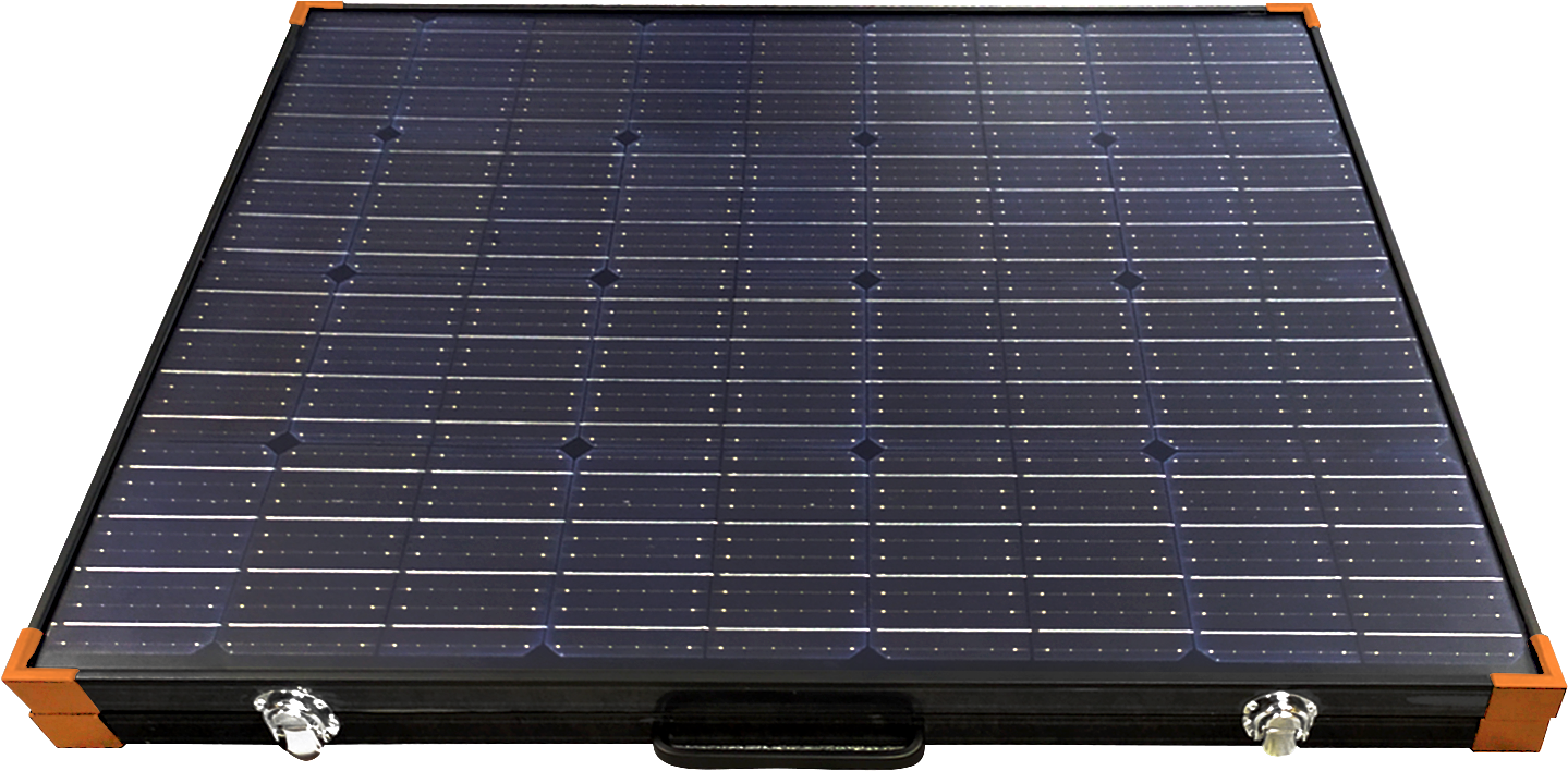 Wildtrak™ 160W Folding A-Grade Monocrystalline & Aluminium Solar Panel with Bag for Off-Grid Living, Camping, 4WD & Caravan Adventures