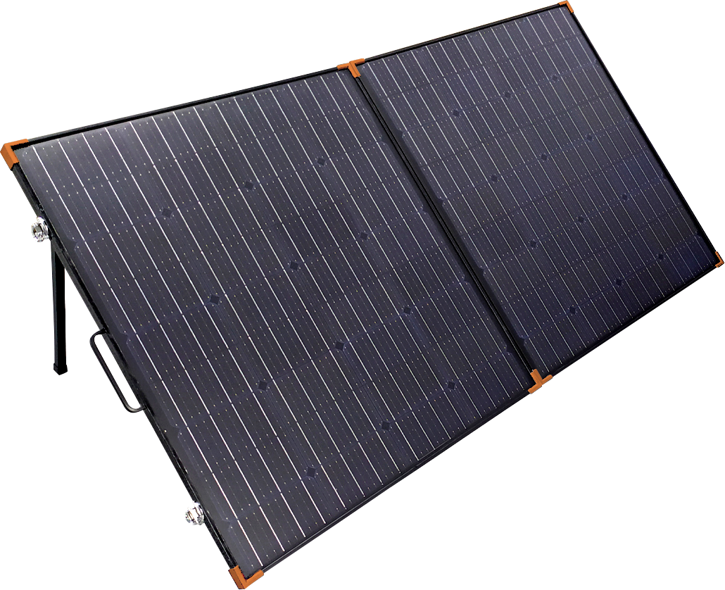 Wildtrak™ 160W Folding A-Grade Monocrystalline & Aluminium Solar Panel with Bag for Off-Grid Living, Camping, 4WD & Caravan Adventures