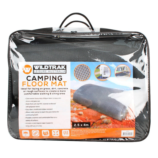 Wildtrak™ 4x2.5m Annex Floor Matting 600gsm Sand Filtering Mesh with Carry Bag