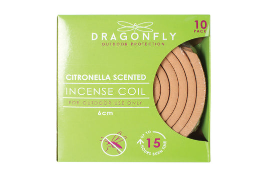 10pk Citronella Scented Incense Coils 10cm