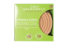 10pk Citronella Scented Incense Coils 10cm