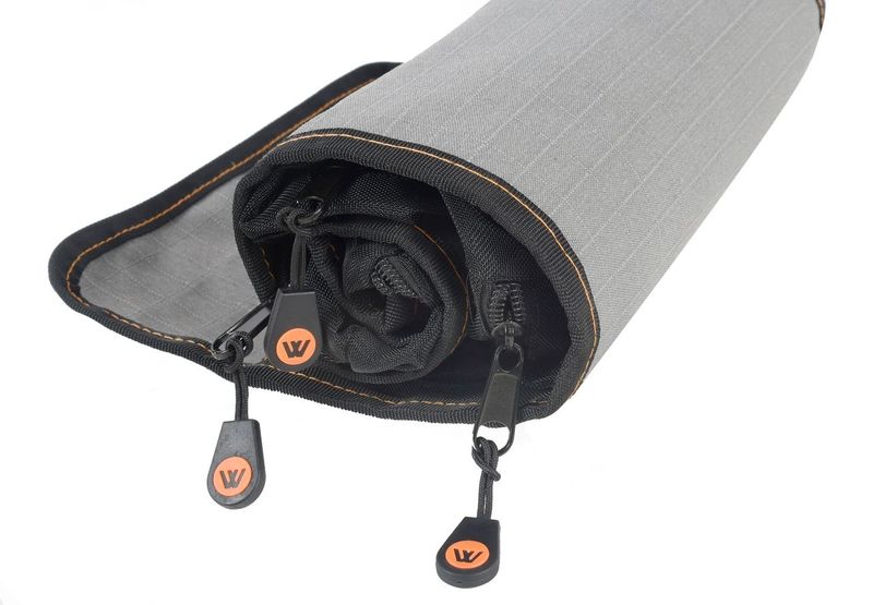 Hangable Camping Storage Organiser Utility Roll for Toiletries, Kitchen Utensils, Tools & More - 400GSM Ripstop Canvas (60x24cm)