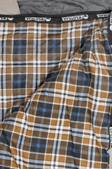 Wildtrak™ Pallinup Queen Comfort Cuffed Sleeping Bag, 0-5°C, Flannel Inner, Hardwearing Cotton Outer, Auto Lock Zips, Sewn-through Contruction, Sewn-in Storage Pocket, Storage Bag with Compression Straps, 152 x 200cm