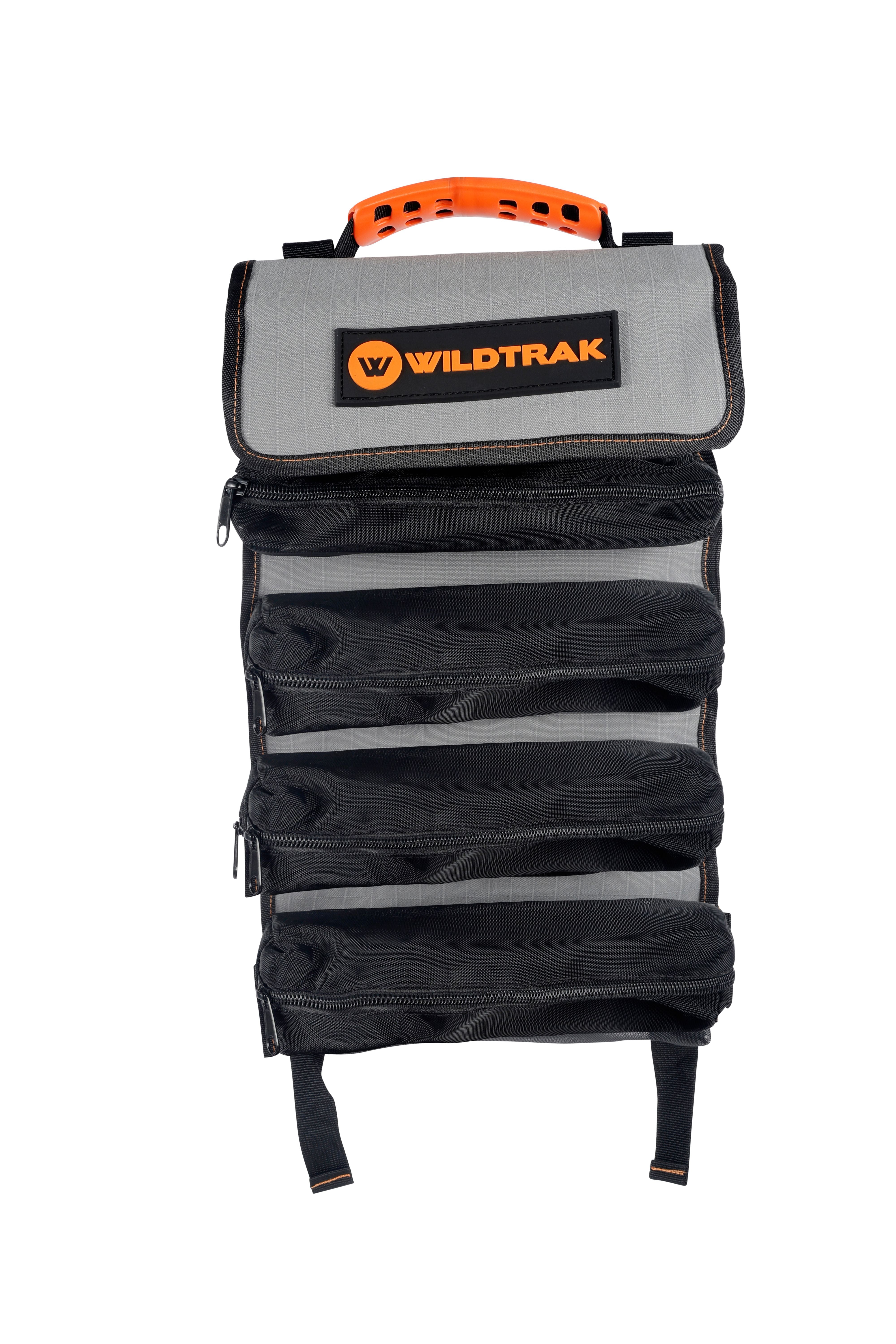 Hangable Camping Storage Organiser Utility Roll for Toiletries, Kitchen Utensils, Tools & More - 400GSM Ripstop Canvas (60x24cm)