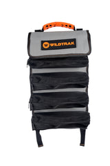 Hangable Camping Storage Organiser Utility Roll for Toiletries, Kitchen Utensils, Tools & More - 400GSM Ripstop Canvas (60x24cm)